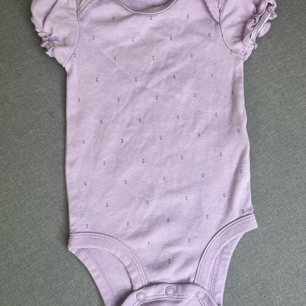 Carter's Lilac Short-Sleeve Baby Bodysuit